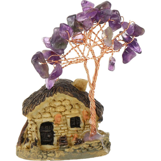 Crystal Tree Feng Shui Crystal Positve Energy Tree with Miniature House