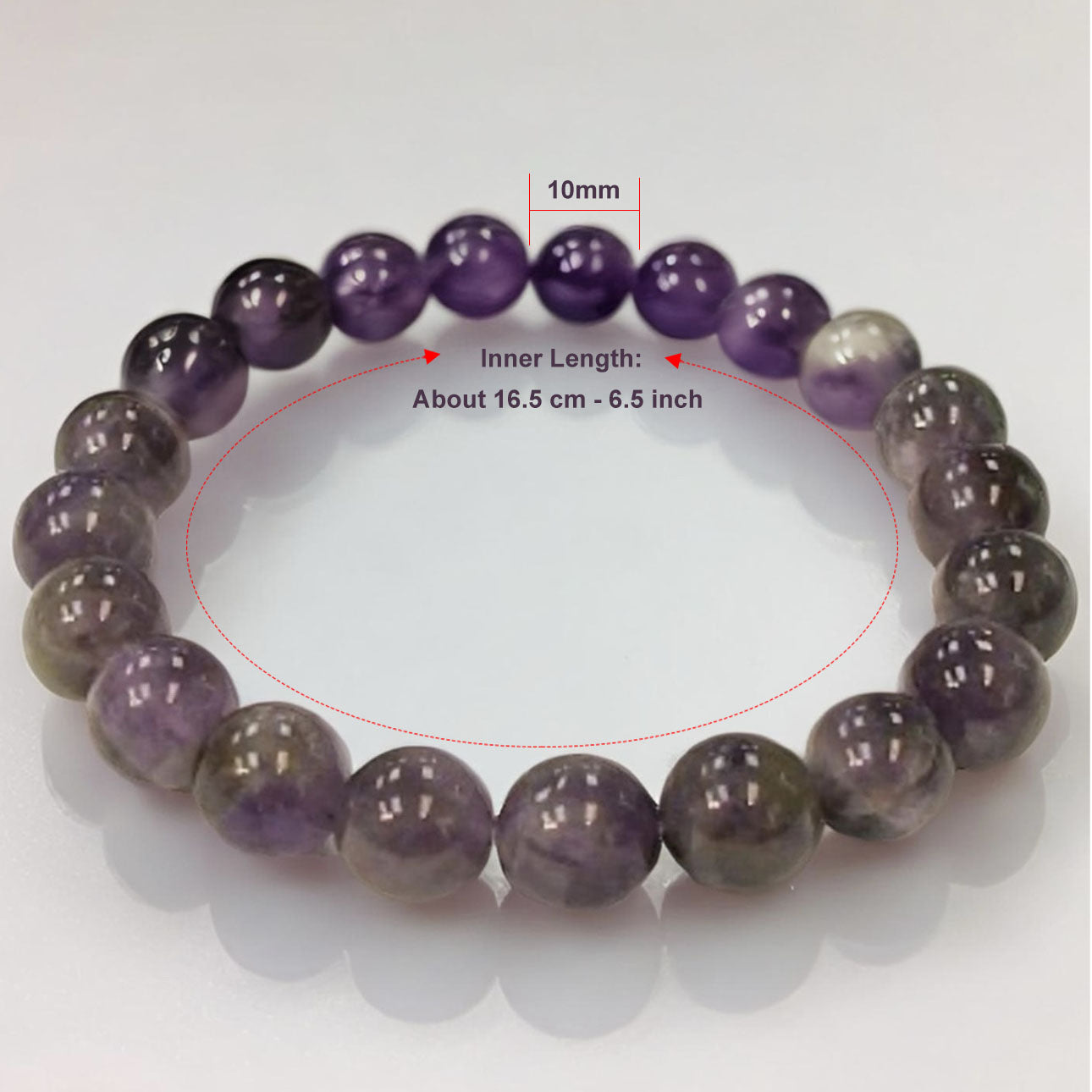 10 mm Amethys Bracelet