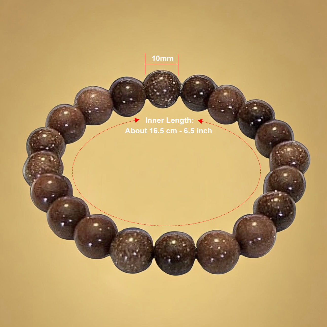 10mm Goldstone Bracelet
