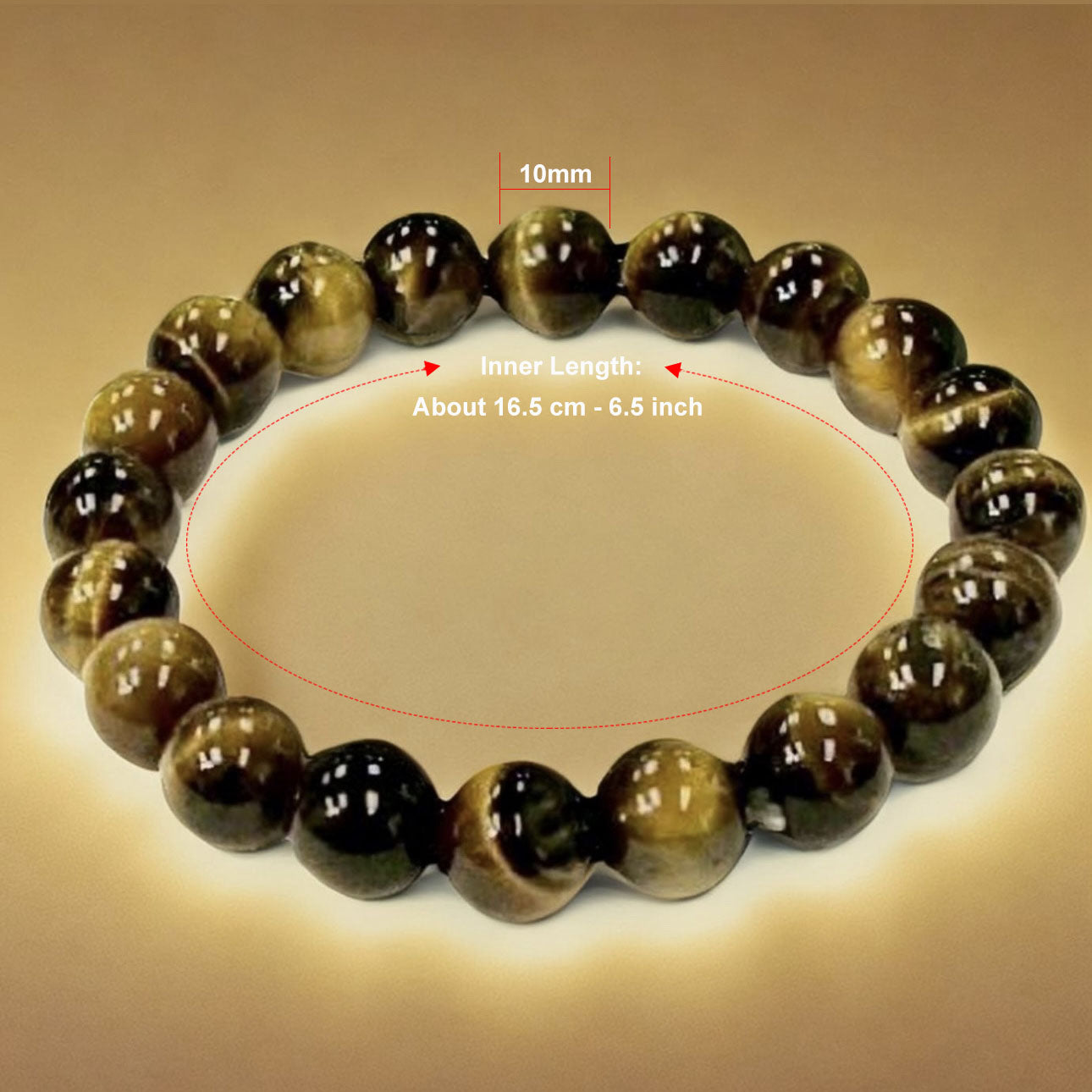 10 mm Tiger's Eye Bracelet