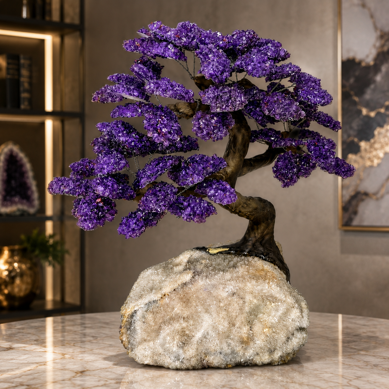 Natural Amethyst Gemstone Tree