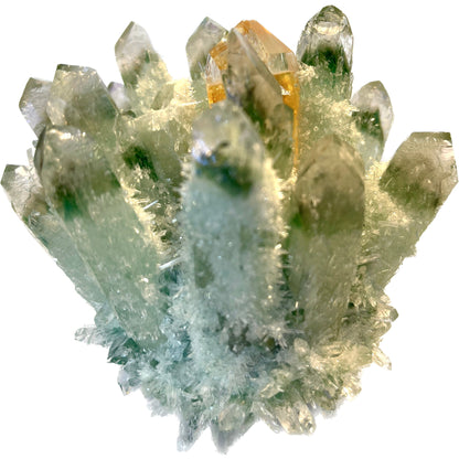 4 1/2 inch Phantom Chlorite Quartz Green & Yellow Jade Crystal