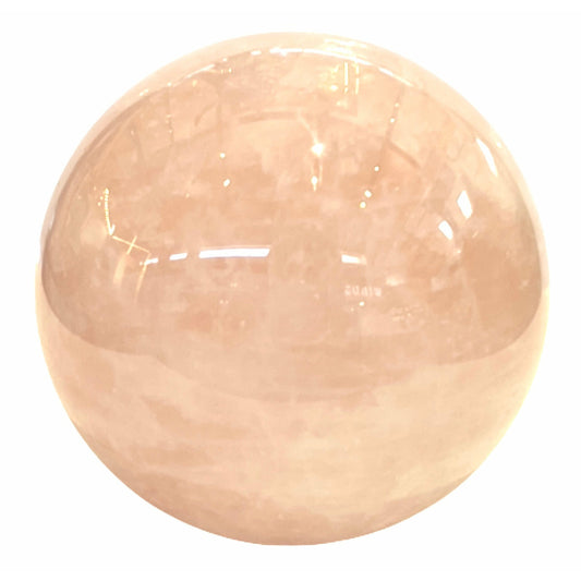 4 Inch Rhodonite Sphere Crystal Ball in Acrylic Base