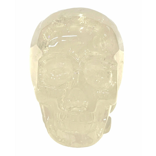 5 1/2 Inch Genuine Brazilian Clear Quartz Skull