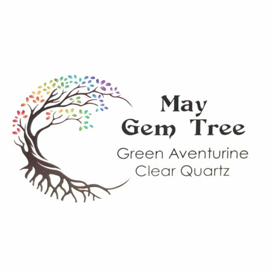 May Gem Birthstone Tree (Green Aventurine / Clear Quartz)