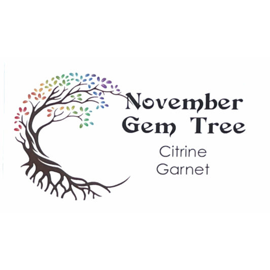 November Gem Birthstone Tree (Citrine / Garnet)