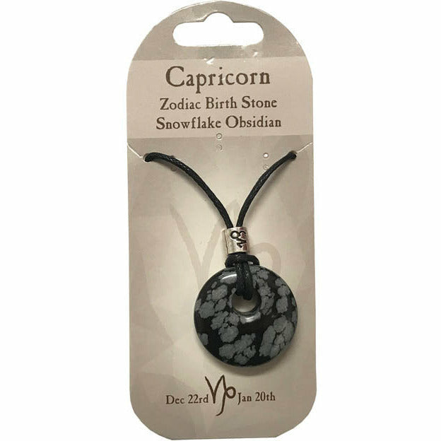 Capricorn Snowflake Obsidian