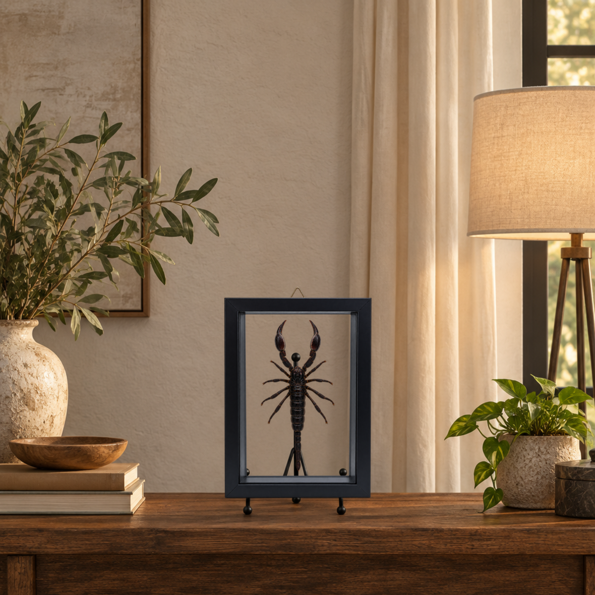 Framed Laos Forest Scorpion (Heterometrus laoticus)