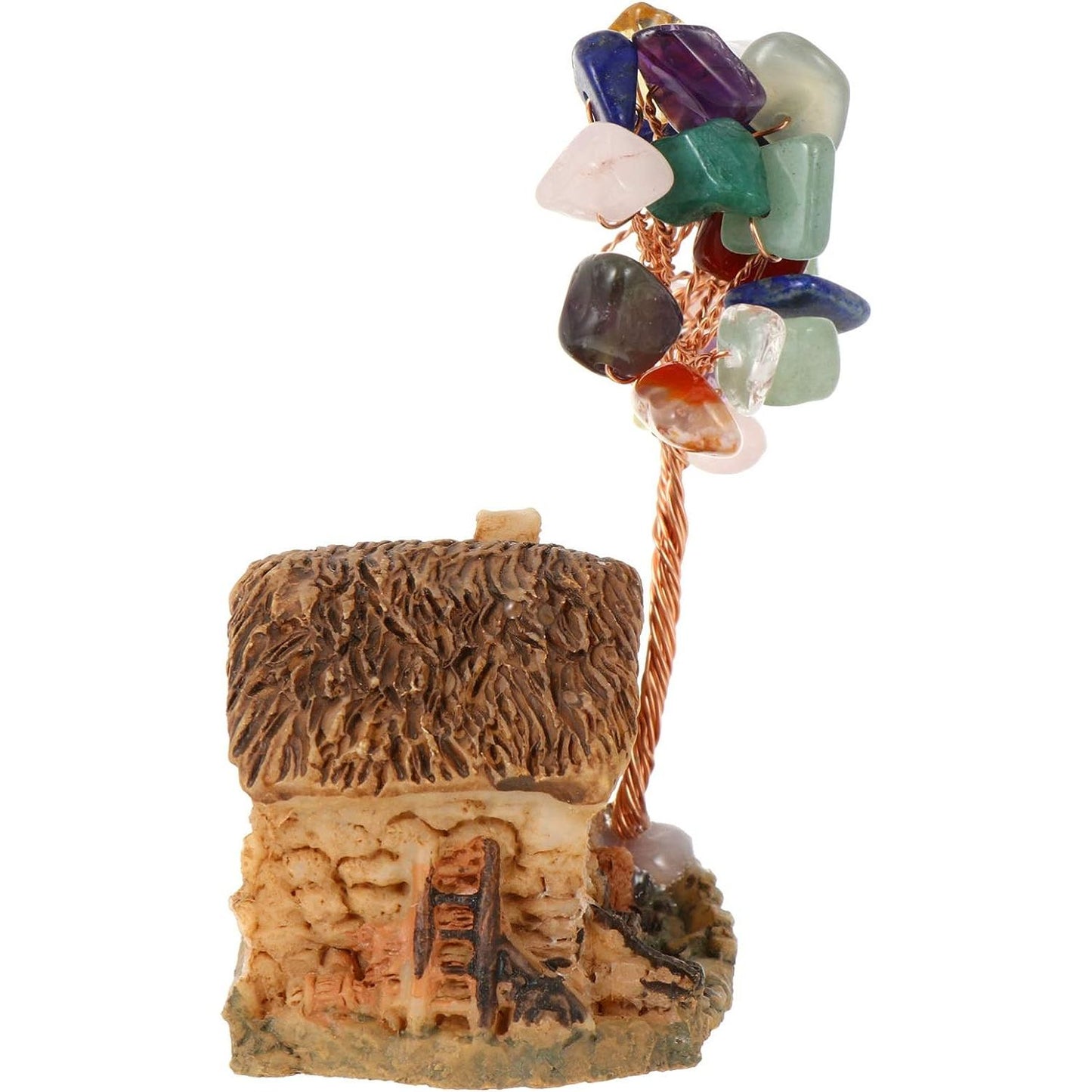 Chakra Crystal Tree Feng Shui Crystal Chakra Tree with Miniature House