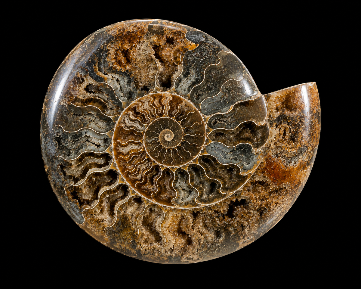 4 1/2 Inch Fossilized Ammonite