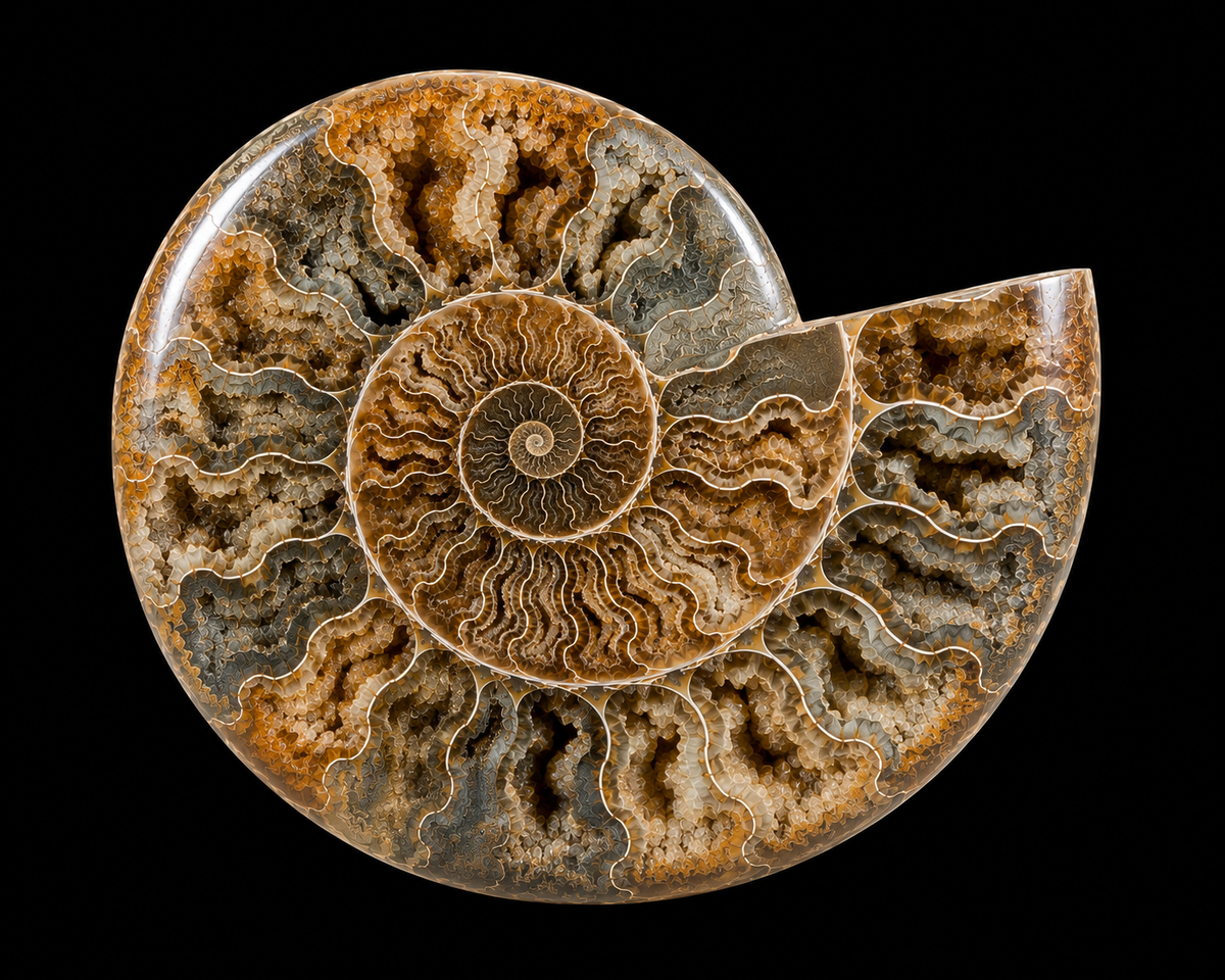 4 1/2 Inch Fossilized Ammonite