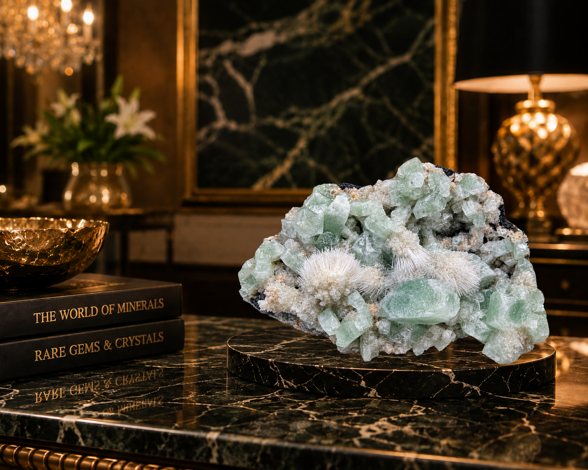 Apophyllite with Mesolite