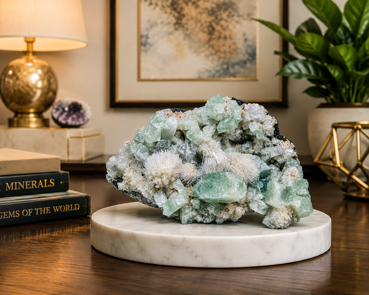 Apophyllite with Mesolite