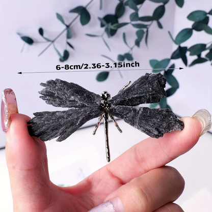 Black Tourmoline Dragonfly 2.36 - 3.15 inch