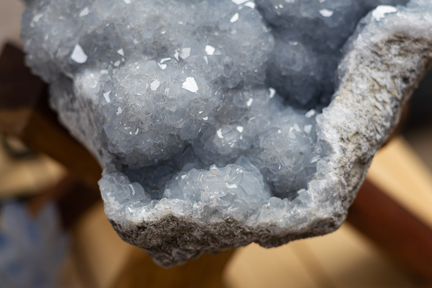 Celestite Cluster Geode