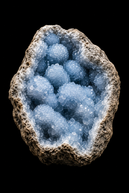 Collector’s Blue Celestite Geode — Natural Crystal Specimen