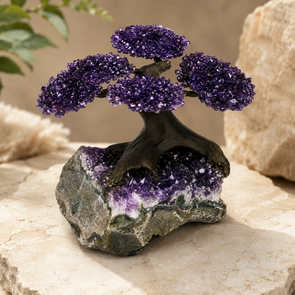 Natural Amethyst Gemstone Tree