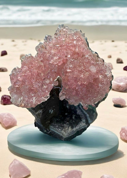 4.0" Rose Quartz Gemstone Tree (Love Tree)