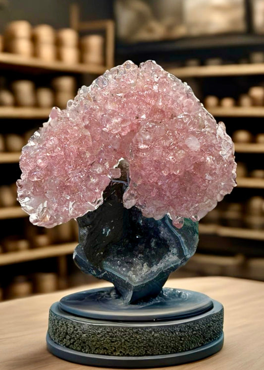 4.0" Rose Quartz Gemstone Tree (Love Tree)