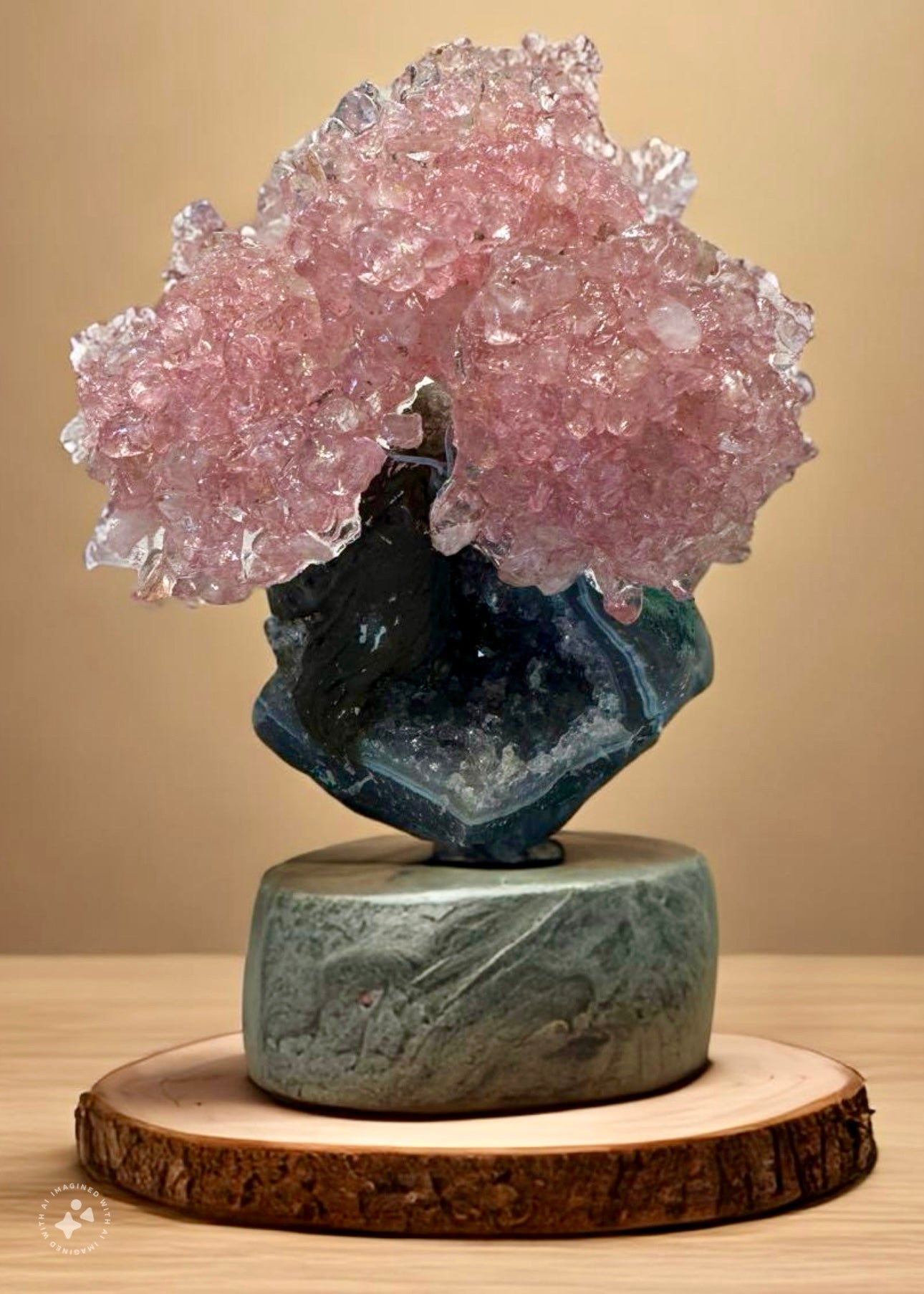 4.0" Rose Quartz Gemstone Tree (Love Tree)