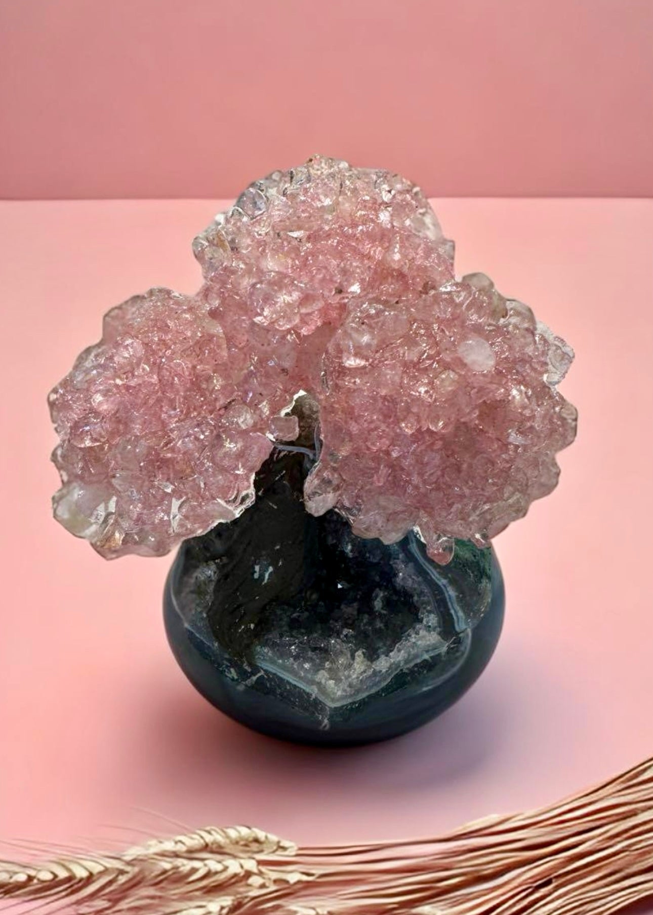 4.0" Rose Quartz Gemstone Tree (Love Tree)