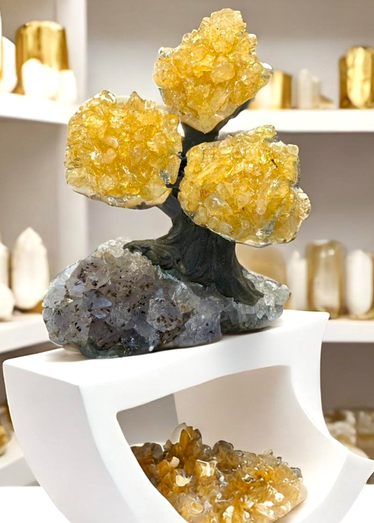 4.0" Brazilian Citrine Gemstone Tree (Money Tree)