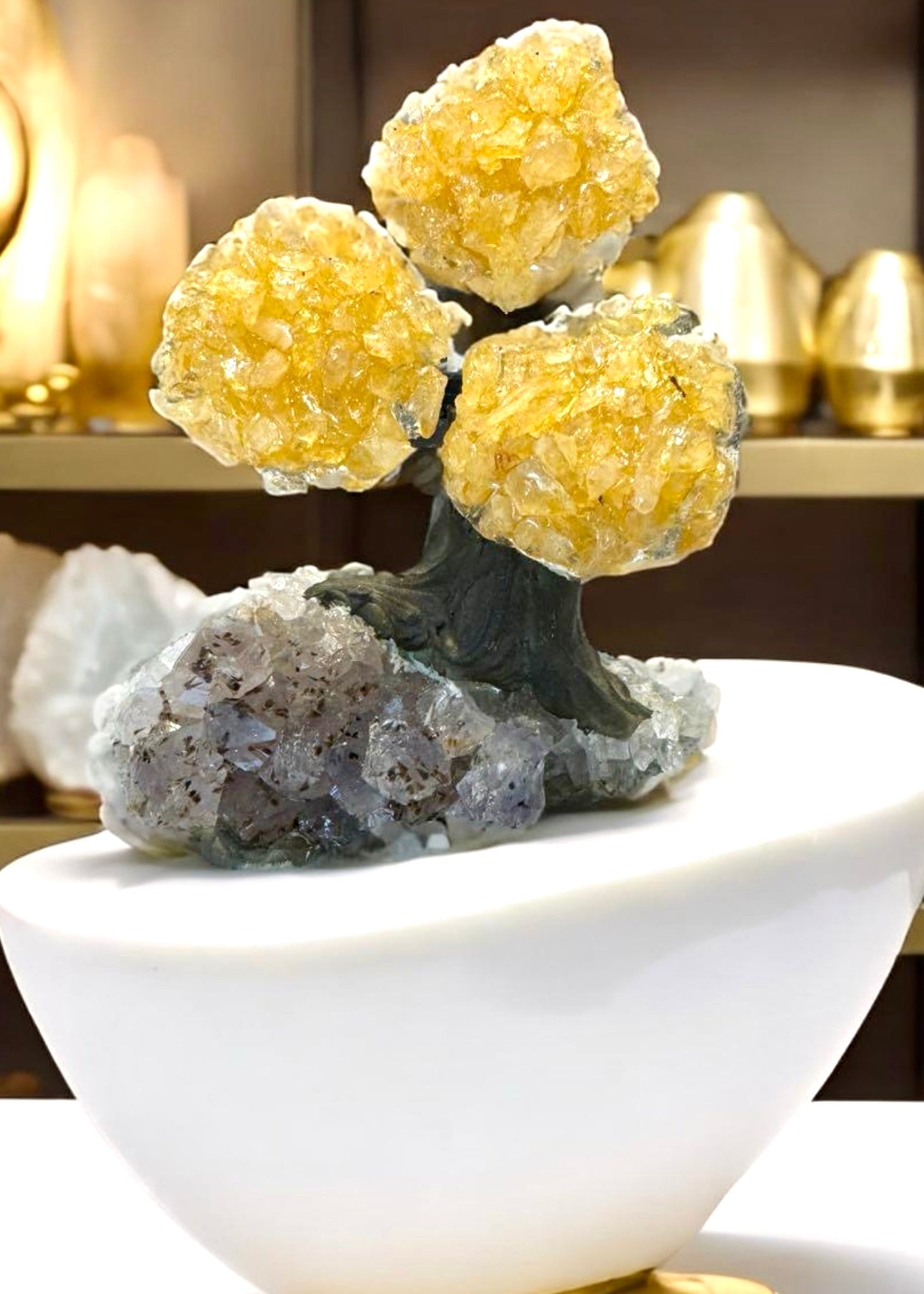 4.0" Brazilian Citrine Gemstone Tree (Money Tree)