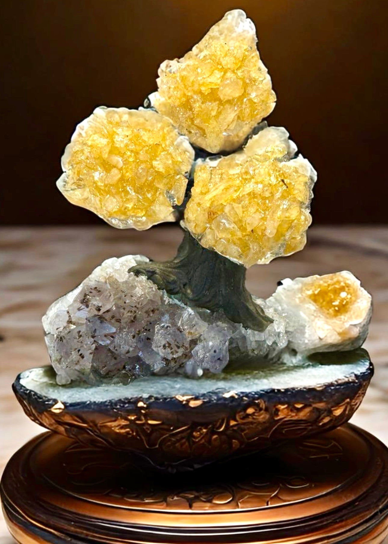 4.0" Brazilian Citrine Gemstone Tree (Money Tree)