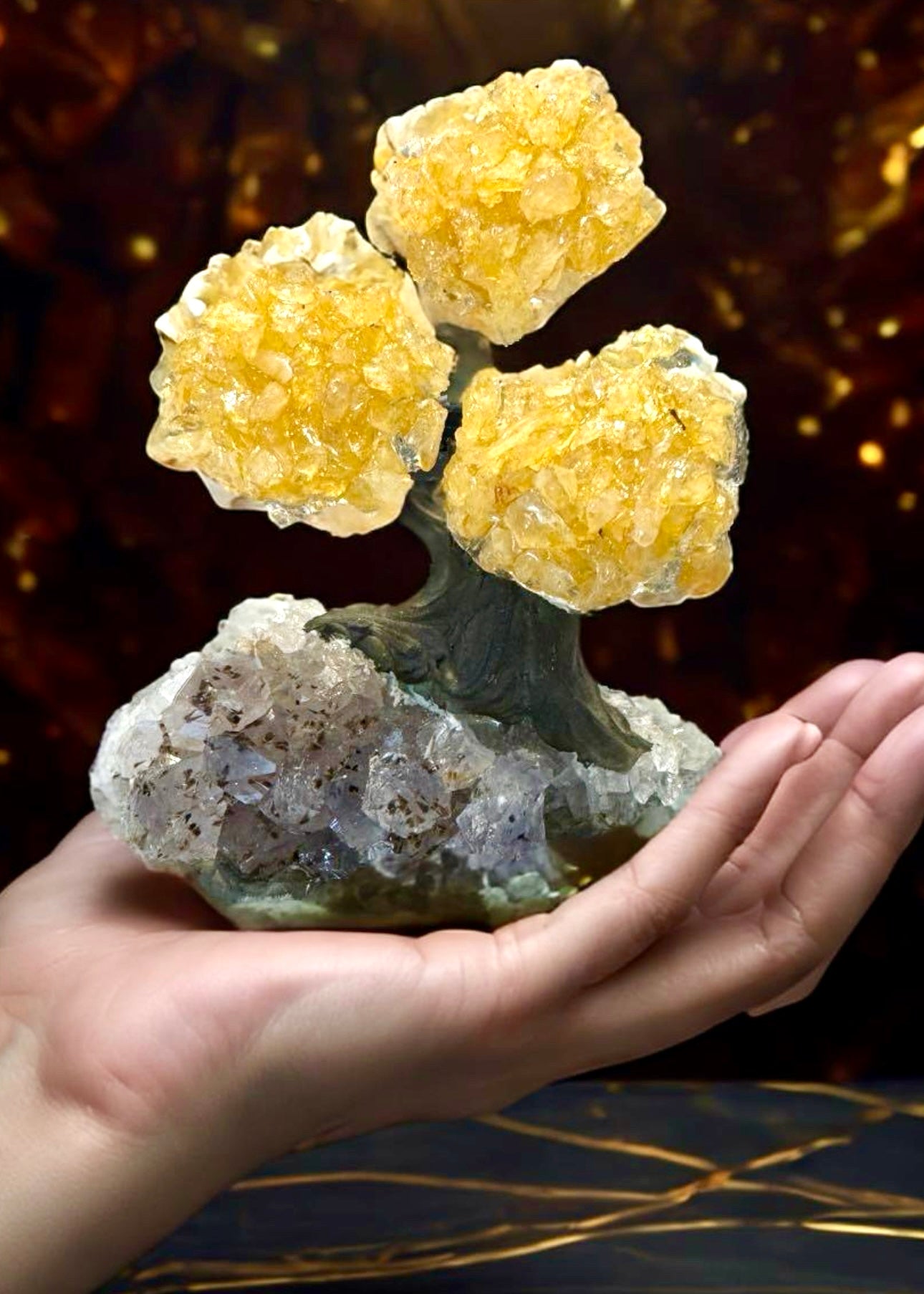 4.0" Brazilian Citrine Gemstone Tree (Money Tree)
