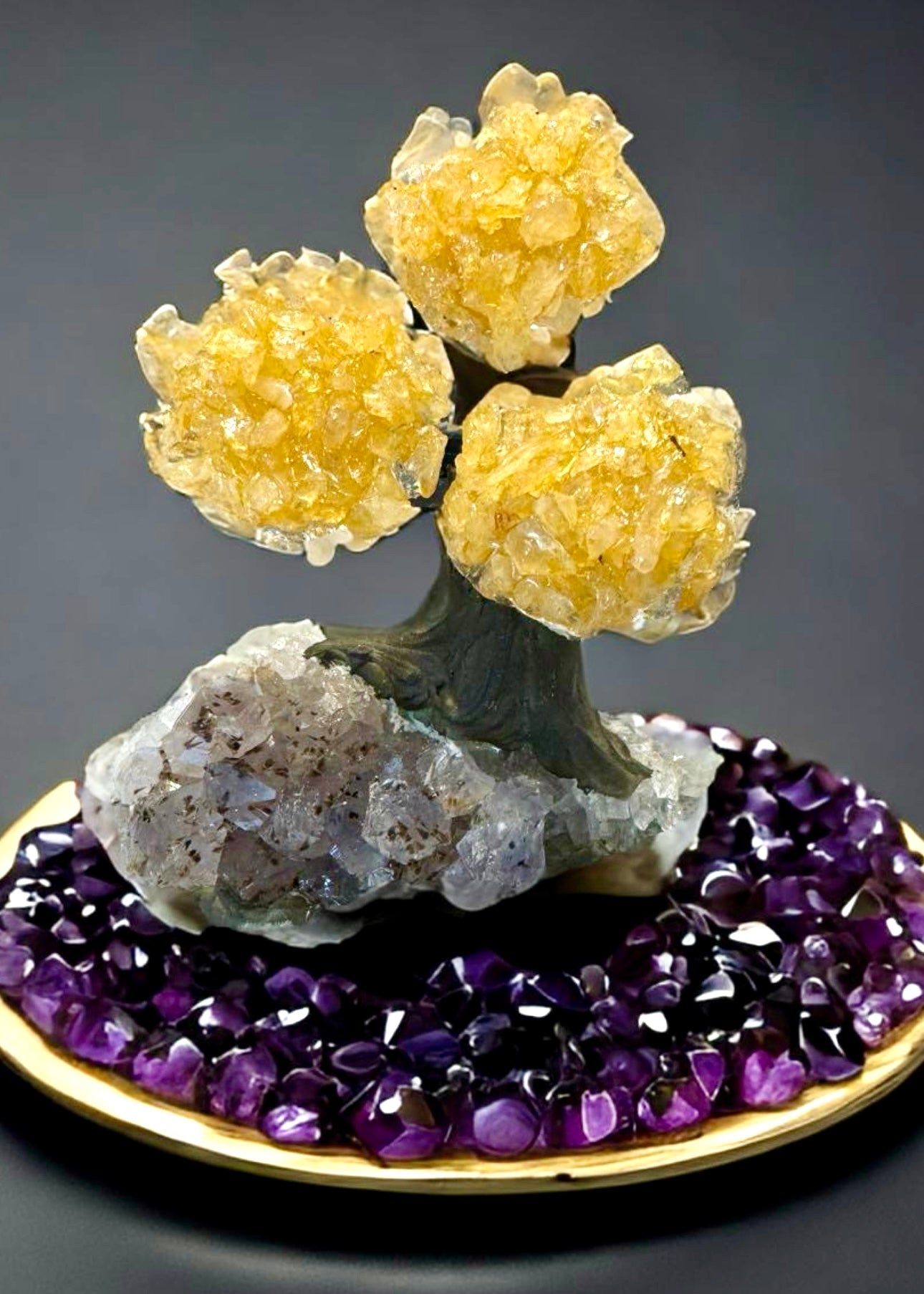 4.0" Brazilian Citrine Gemstone Tree (Money Tree)