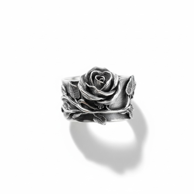 925 SS Rose Ring