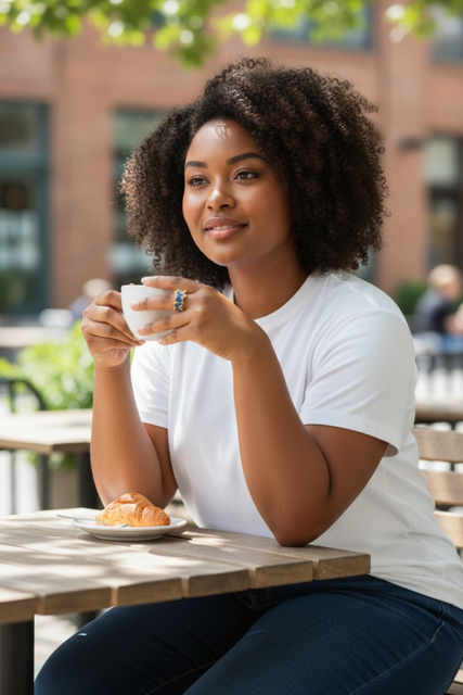 14 K Gold Plated Blue Kyanite Nugget Style Ring