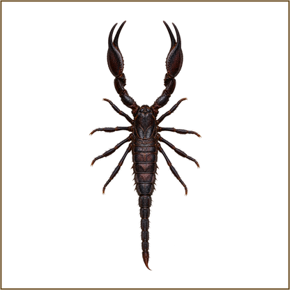 Framed Laos Forest Scorpion