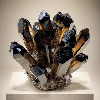 2.22 Inch Smokey Quartz Phantom Cluster