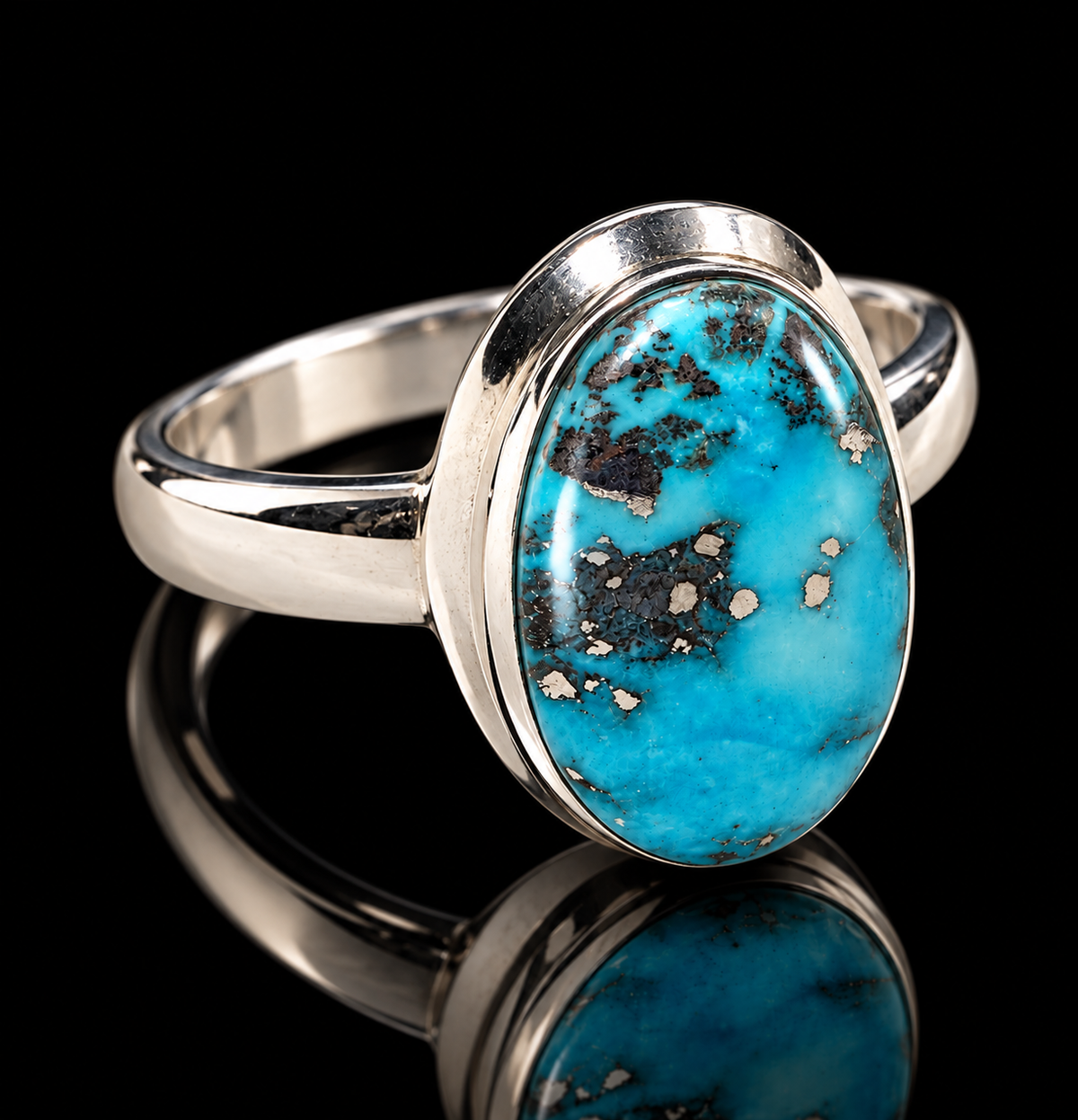 Natural Persian Turquoise Ring alternate product view