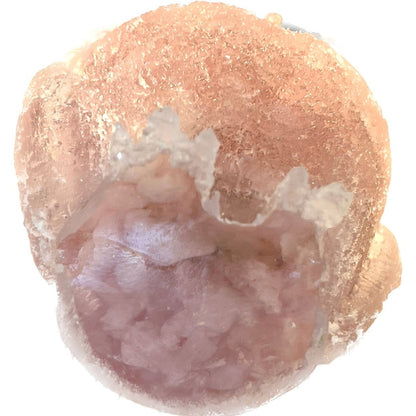 2 1/2 inch  Natural Crystal Macadam Epoxy Rose Quartz Owl