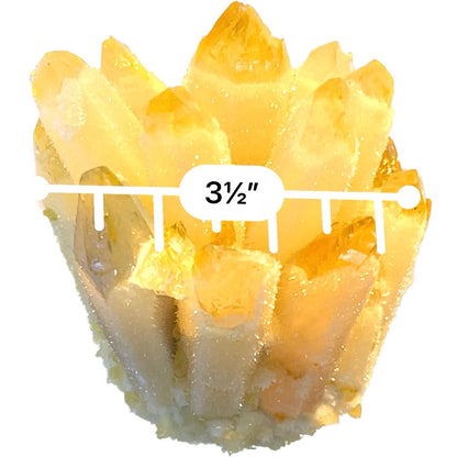 3 1/2 inch Phantom Chlorite Quartz Yellow Jade Crystal