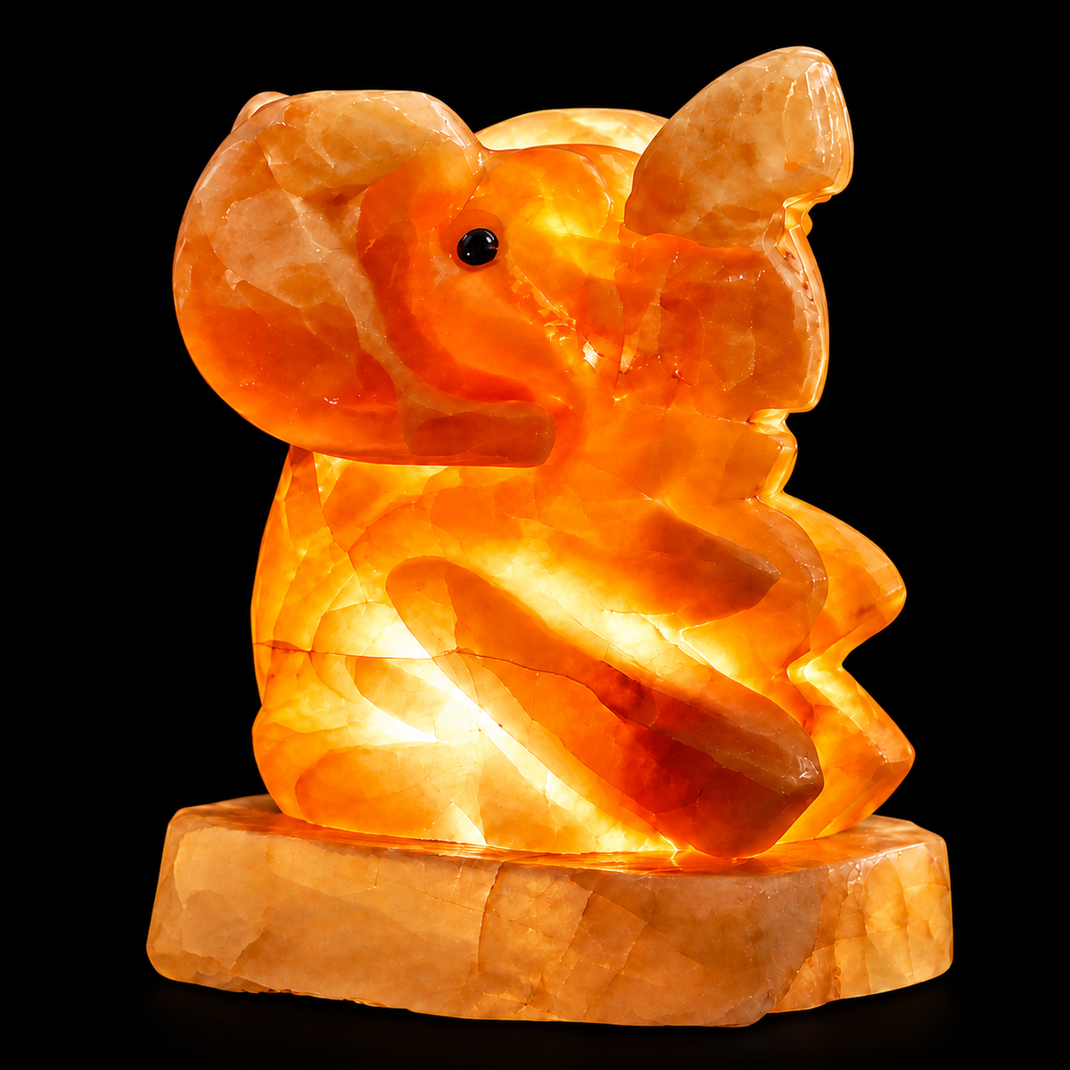 Onyx Elephant Lamp