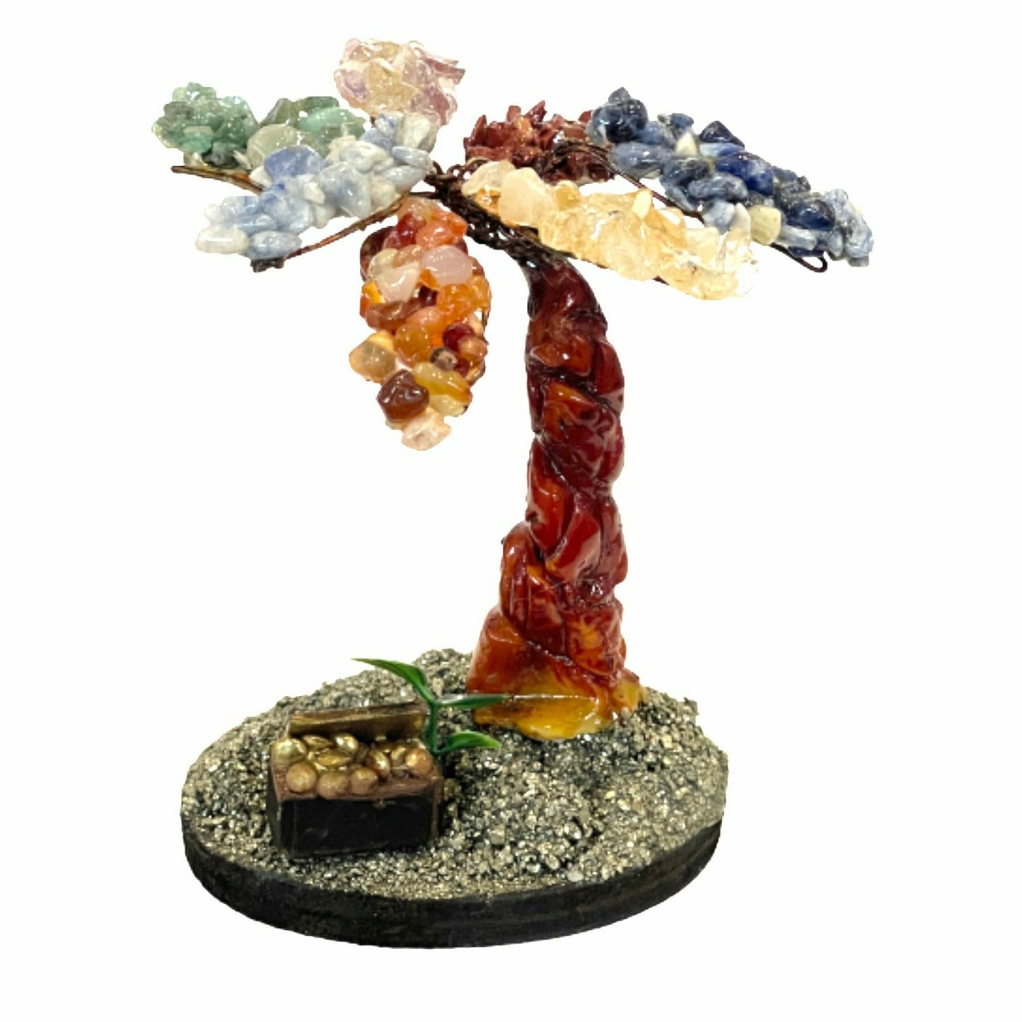 Small Magical Handmade Bonsai Palmera 7 Chakras Trees