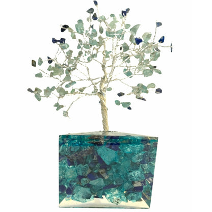 December Gem Birthstone Tree (Lapis Lazuli / Blue Apatite)