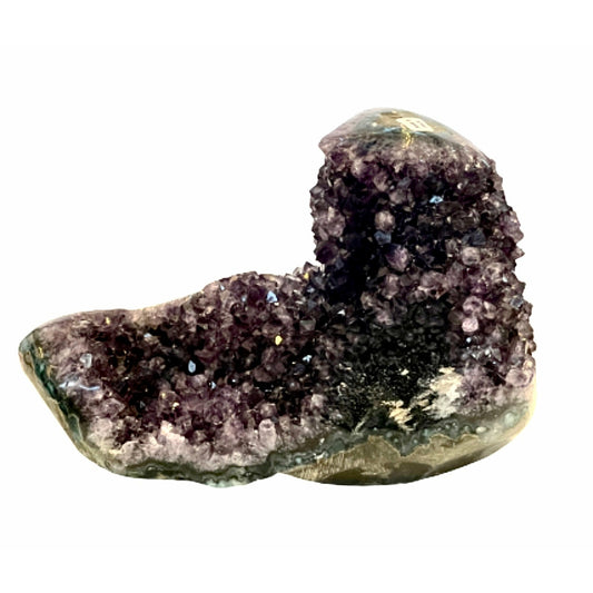 Clustered Free Form Amethyst Brazil Boat Shape