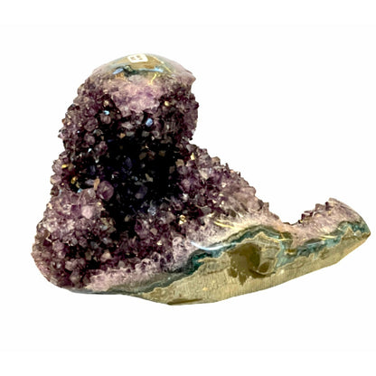 Clustered Free Form Amethyst Brazil Boat Shape