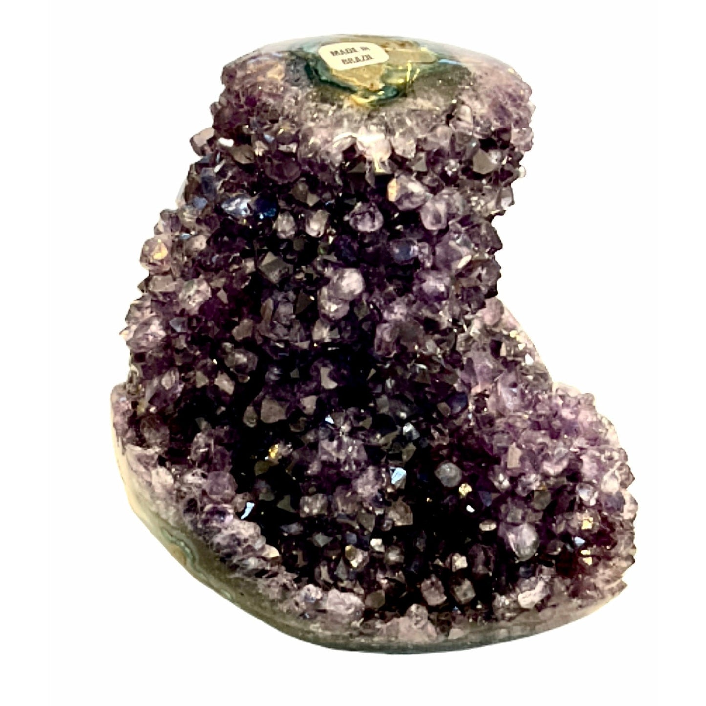 Clustered Free Form Amethyst Brazil Boat Shape