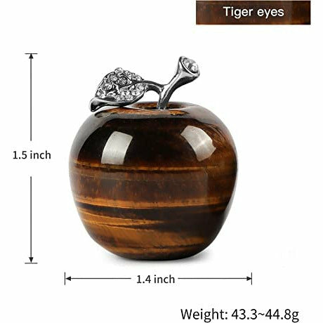 Natural Crystal Apples Figurine Decoration Crystal Stone