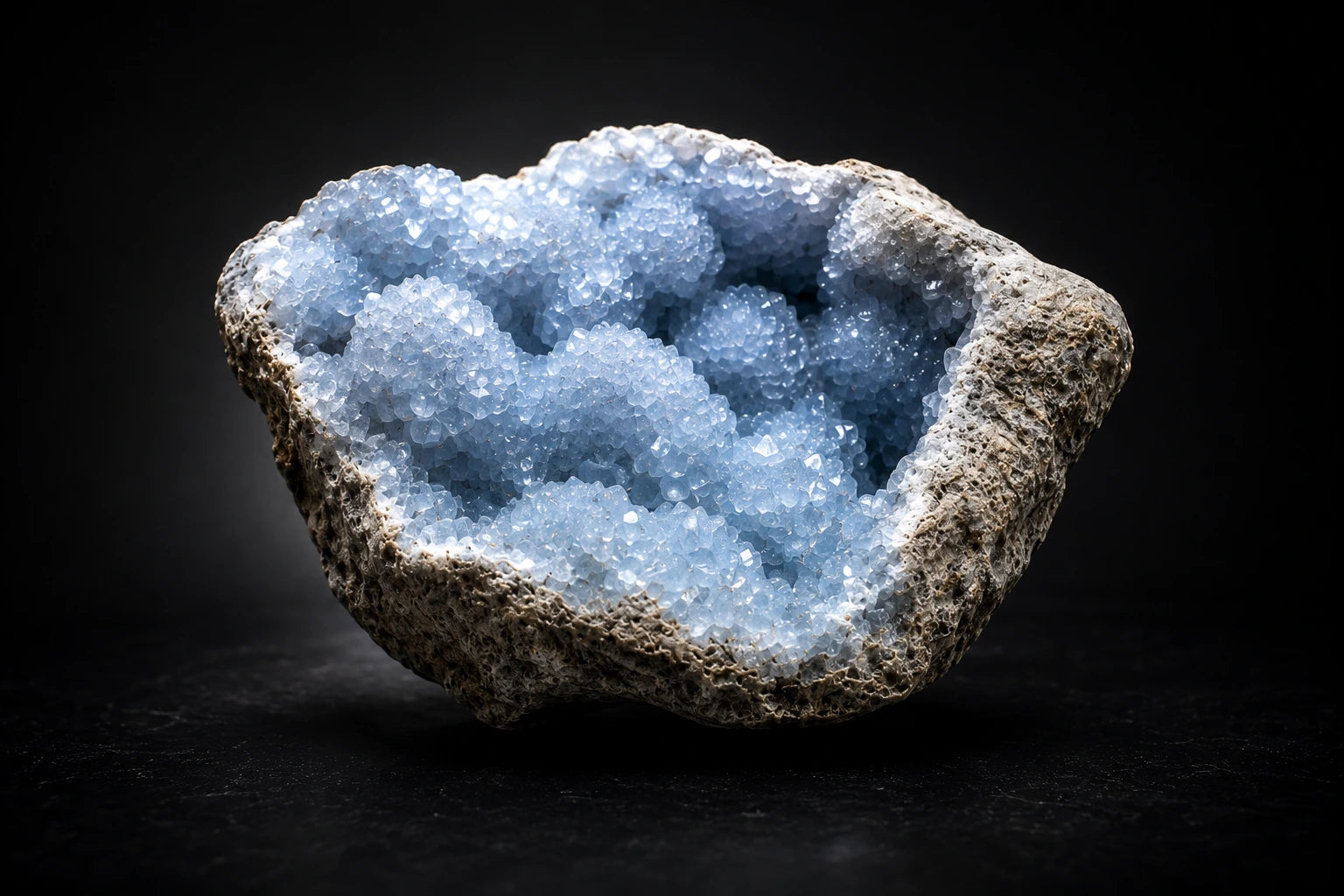 Celestite geode